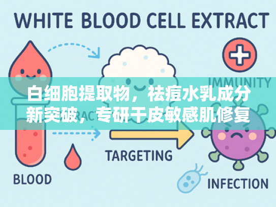 白细胞提取物，祛痘水乳成分新突破，专研干皮敏感肌修复方案