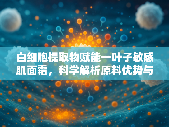 白细胞提取物赋能一叶子敏感肌面霜，科学解析原料优势与行业应用