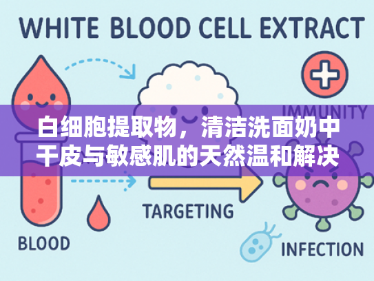 白细胞提取物，清洁洗面奶中干皮与敏感肌的天然温和解决方案