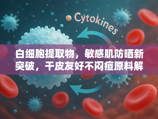 白细胞提取物，敏感肌防晒新突破，干皮友好不闷痘原料解析