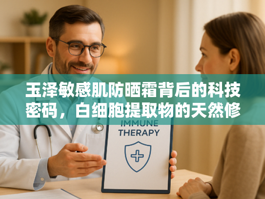 玉泽敏感肌防晒霜背后的科技密码，白细胞提取物的天然修护力