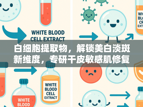 白细胞提取物，解锁美白淡斑新维度，专研干皮敏感肌修复原料解析