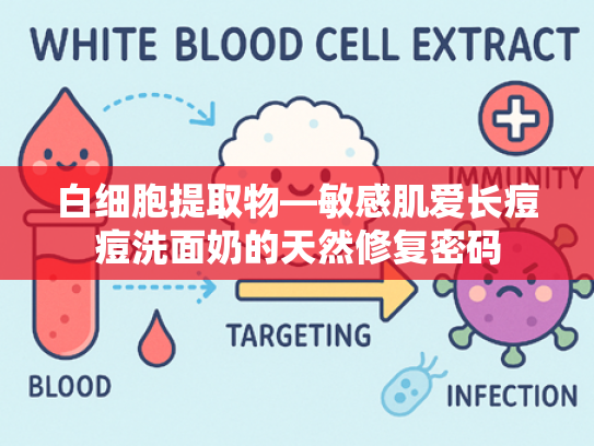 白细胞提取物—敏感肌爱长痘痘洗面奶的天然修复密码