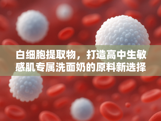 白细胞提取物，打造高中生敏感肌专属洗面奶的原料新选择