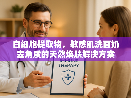 白细胞提取物，敏感肌洗面奶去角质的天然焕肤解决方案