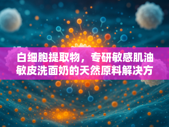 白细胞提取物，专研敏感肌油敏皮洗面奶的天然原料解决方案