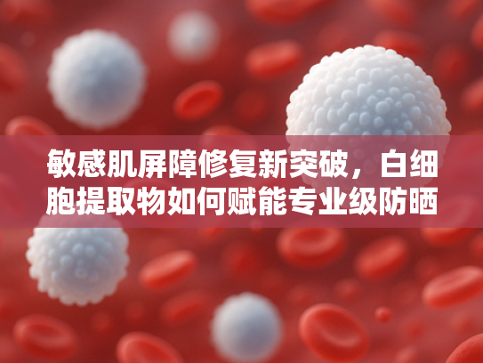 敏感肌屏障修复新突破，白细胞提取物如何赋能专业级防晒霜研发