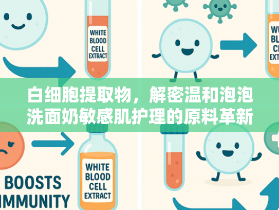 白细胞提取物，解密温和泡泡洗面奶敏感肌护理的原料革新