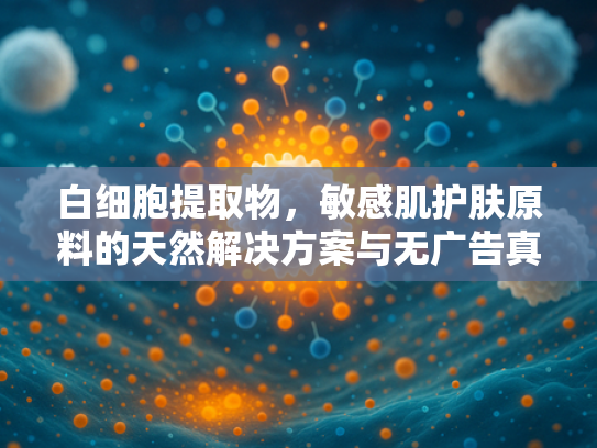 白细胞提取物，敏感肌护肤原料的天然解决方案与无广告真实解析
