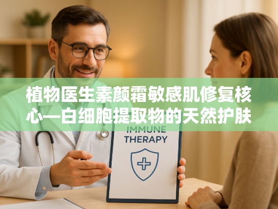 植物医生素颜霜敏感肌修复核心—白细胞提取物的天然护肤奥秘