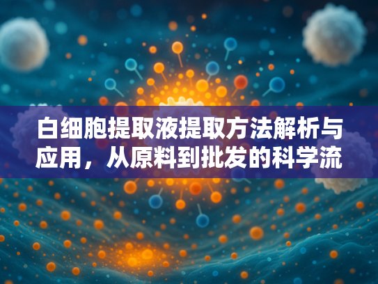 白细胞提取液提取方法解析与应用，从原料到批发的科学流程