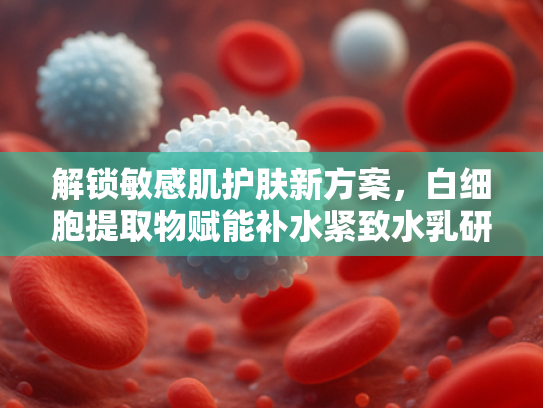 解锁敏感肌护肤新方案，白细胞提取物赋能补水紧致水乳研发