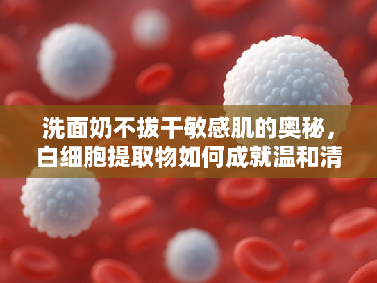 洗面奶不拔干敏感肌的奥秘，白细胞提取物如何成就温和清洁力