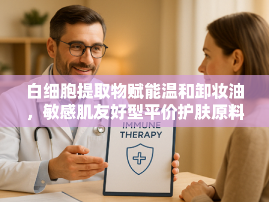 白细胞提取物赋能温和卸妆油，敏感肌友好型平价护肤原料解析