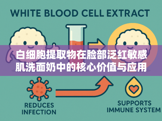 白细胞提取物在脸部泛红敏感肌洗面奶中的核心价值与应用解析