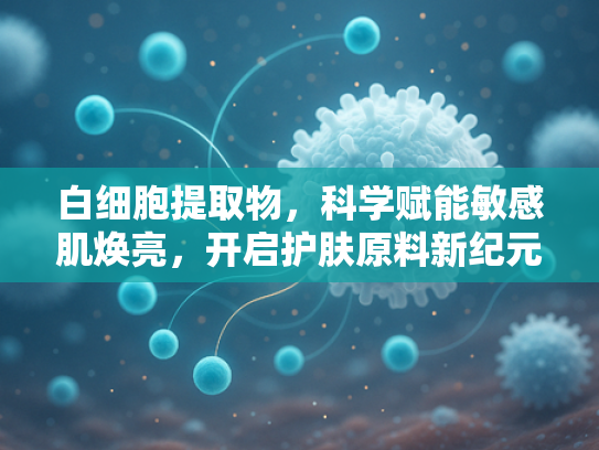 白细胞提取物，科学赋能敏感肌焕亮，开启护肤原料新纪元