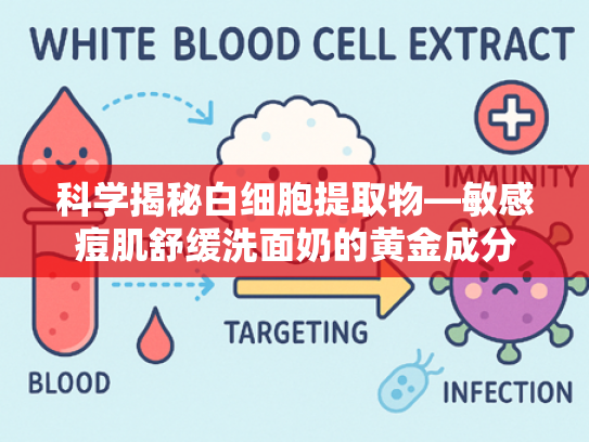 科学揭秘白细胞提取物—敏感痘肌舒缓洗面奶的黄金成分