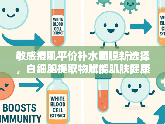 敏感痘肌平价补水面膜新选择，白细胞提取物赋能肌肤健康