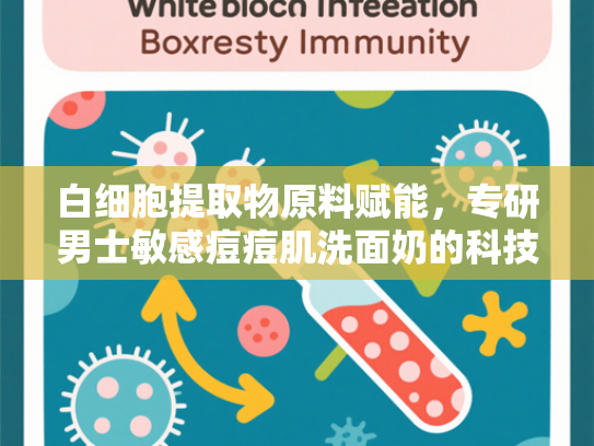 白细胞提取物原料赋能，专研男士敏感痘痘肌洗面奶的科技突破