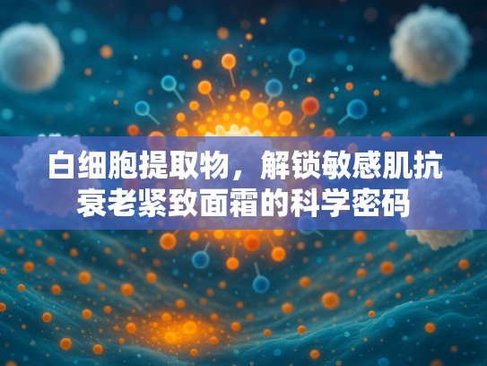 白细胞提取物，解锁敏感肌抗衰老紧致面霜的科学密码