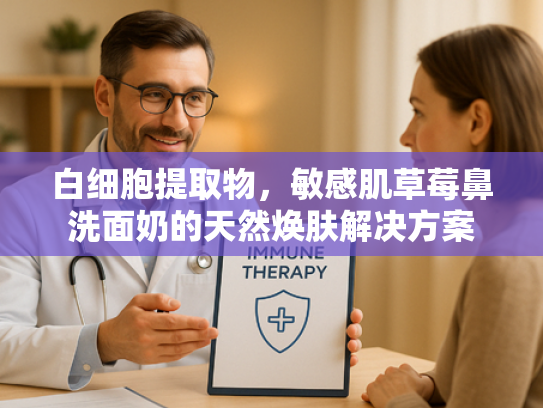 白细胞提取物，敏感肌草莓鼻洗面奶的天然焕肤解决方案