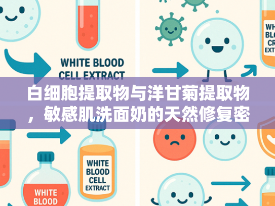 白细胞提取物与洋甘菊提取物，敏感肌洗面奶的天然修复密码