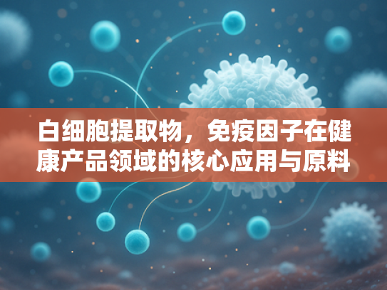 白细胞提取物，免疫因子在健康产品领域的核心应用与原料解析