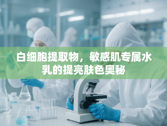 白细胞提取物，敏感肌专属水乳的提亮肤色奥秘