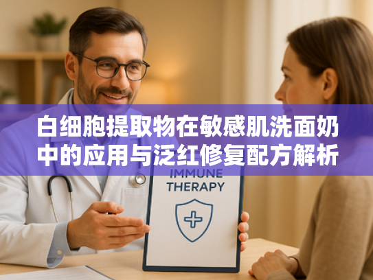 白细胞提取物在敏感肌洗面奶中的应用与泛红修复配方解析
