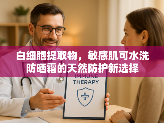 白细胞提取物，敏感肌可水洗防晒霜的天然防护新选择