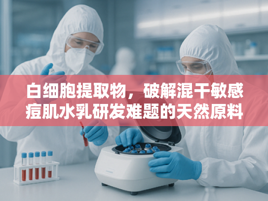 白细胞提取物，破解混干敏感痘肌水乳研发难题的天然原料解决方案