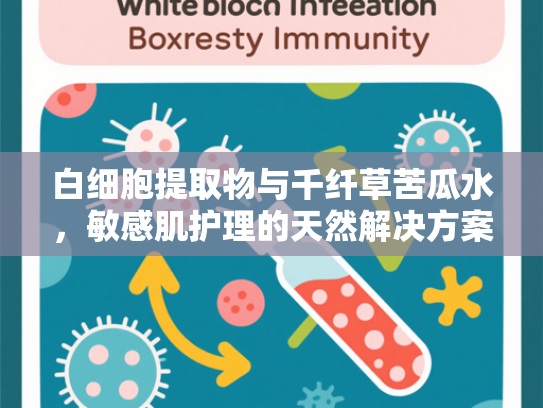 白细胞提取物与千纤草苦瓜水，敏感肌护理的天然解决方案