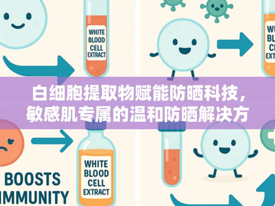 白细胞提取物赋能防晒科技，敏感肌专属的温和防晒解决方案