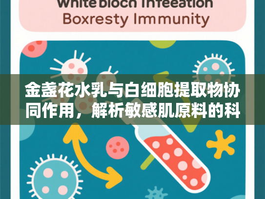 金盏花水乳与白细胞提取物协同作用，解析敏感肌原料的科学护肤价值
