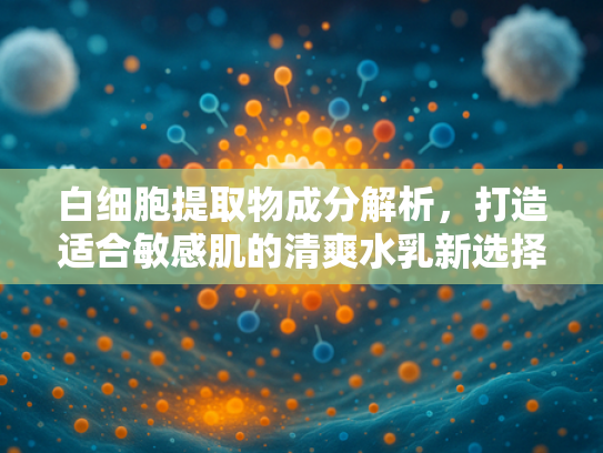 白细胞提取物成分解析，打造适合敏感肌的清爽水乳新选择