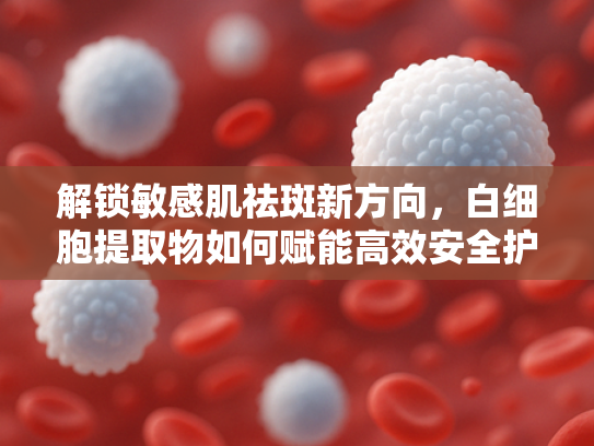 解锁敏感肌祛斑新方向，白细胞提取物如何赋能高效安全护肤