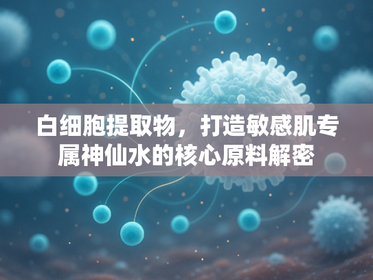 白细胞提取物，打造敏感肌专属神仙水的核心原料解密