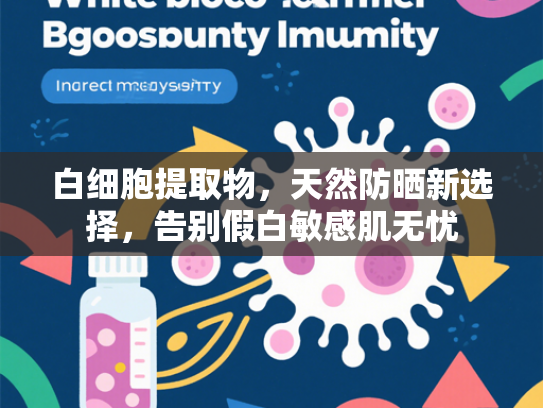 白细胞提取物，天然防晒新选择，告别假白敏感肌无忧