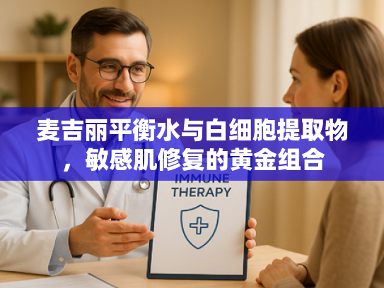 麦吉丽平衡水与白细胞提取物，敏感肌修复的黄金组合