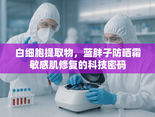 白细胞提取物，蓝胖子防晒霜敏感肌修复的科技密码