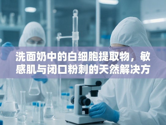 洗面奶中的白细胞提取物，敏感肌与闭口粉刺的天然解决方案