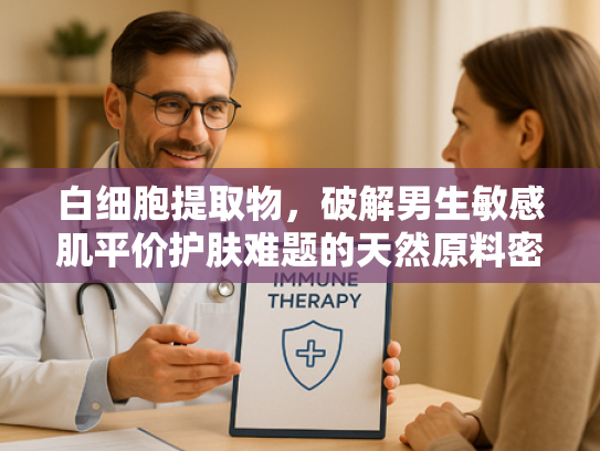 白细胞提取物，破解男生敏感肌平价护肤难题的天然原料密码