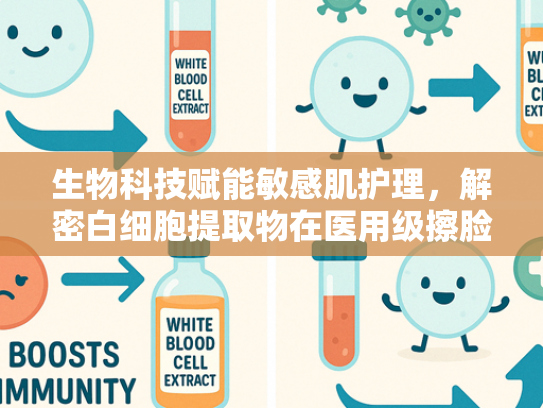 生物科技赋能敏感肌护理，解密白细胞提取物在医用级擦脸巾中的修复力量