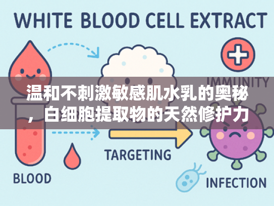 温和不刺激敏感肌水乳的奥秘，白细胞提取物的天然修护力量