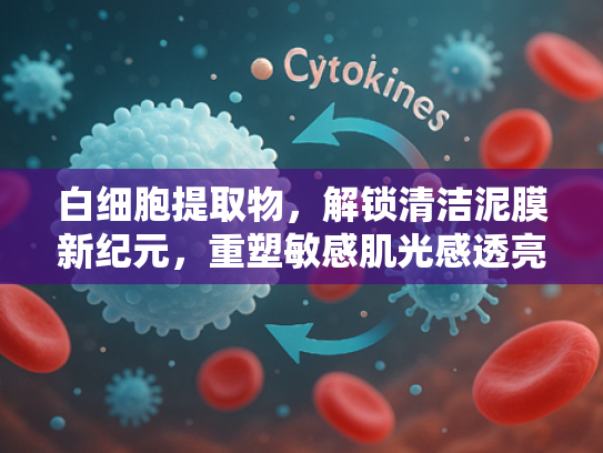 白细胞提取物，解锁清洁泥膜新纪元，重塑敏感肌光感透亮肌理