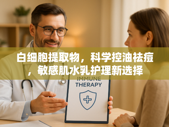 白细胞提取物，科学控油祛痘，敏感肌水乳护理新选择