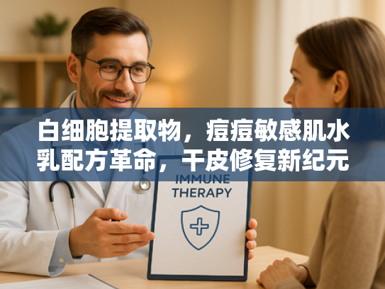 白细胞提取物，痘痘敏感肌水乳配方革命，干皮修复新纪元
