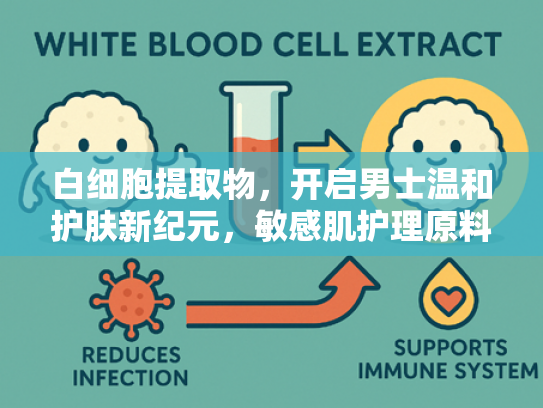 白细胞提取物，开启男士温和护肤新纪元，敏感肌护理原料新突破
