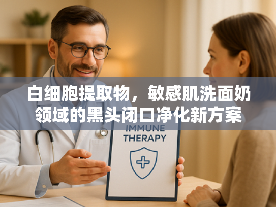 白细胞提取物，敏感肌洗面奶领域的黑头闭口净化新方案