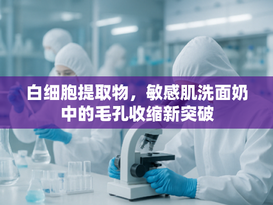 白细胞提取物，敏感肌洗面奶中的毛孔收缩新突破